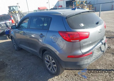 2015 Kia Sportage Lx z USA, uszkodzony, nr VIN KNDPB3AC1F7787043